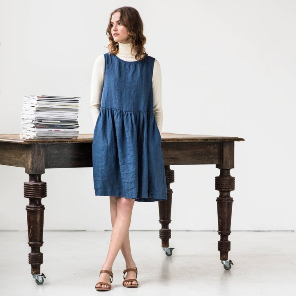Notperfectlinen Loose Smock Dress M/L